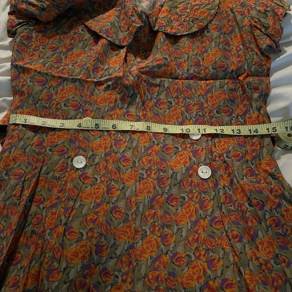 80s Vintage Fantaseas Collection Floral Jumpsuit - Picture 9 of 11